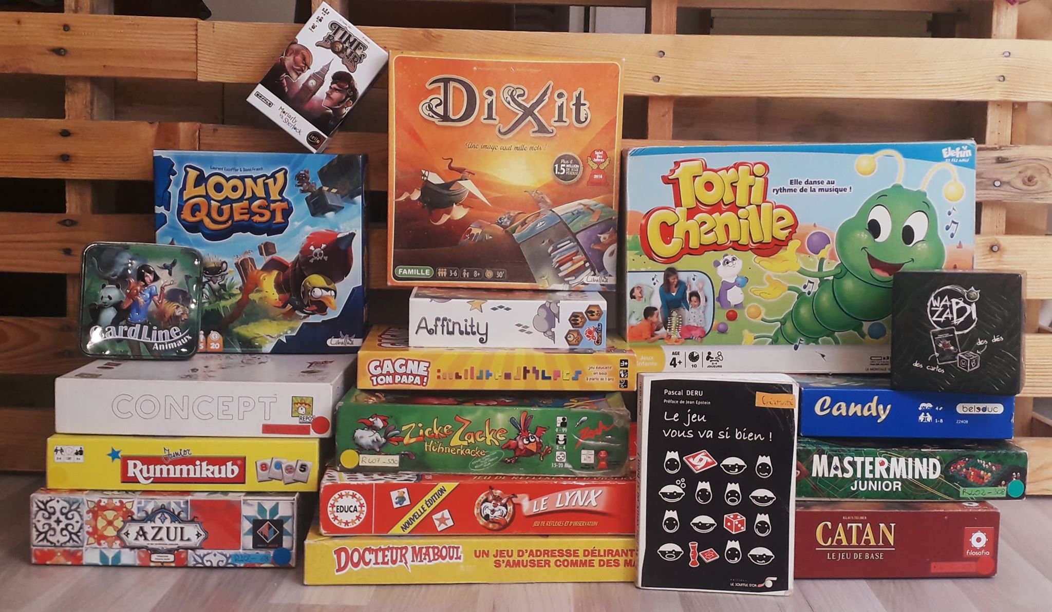 Jeux de société de la ludothèque
