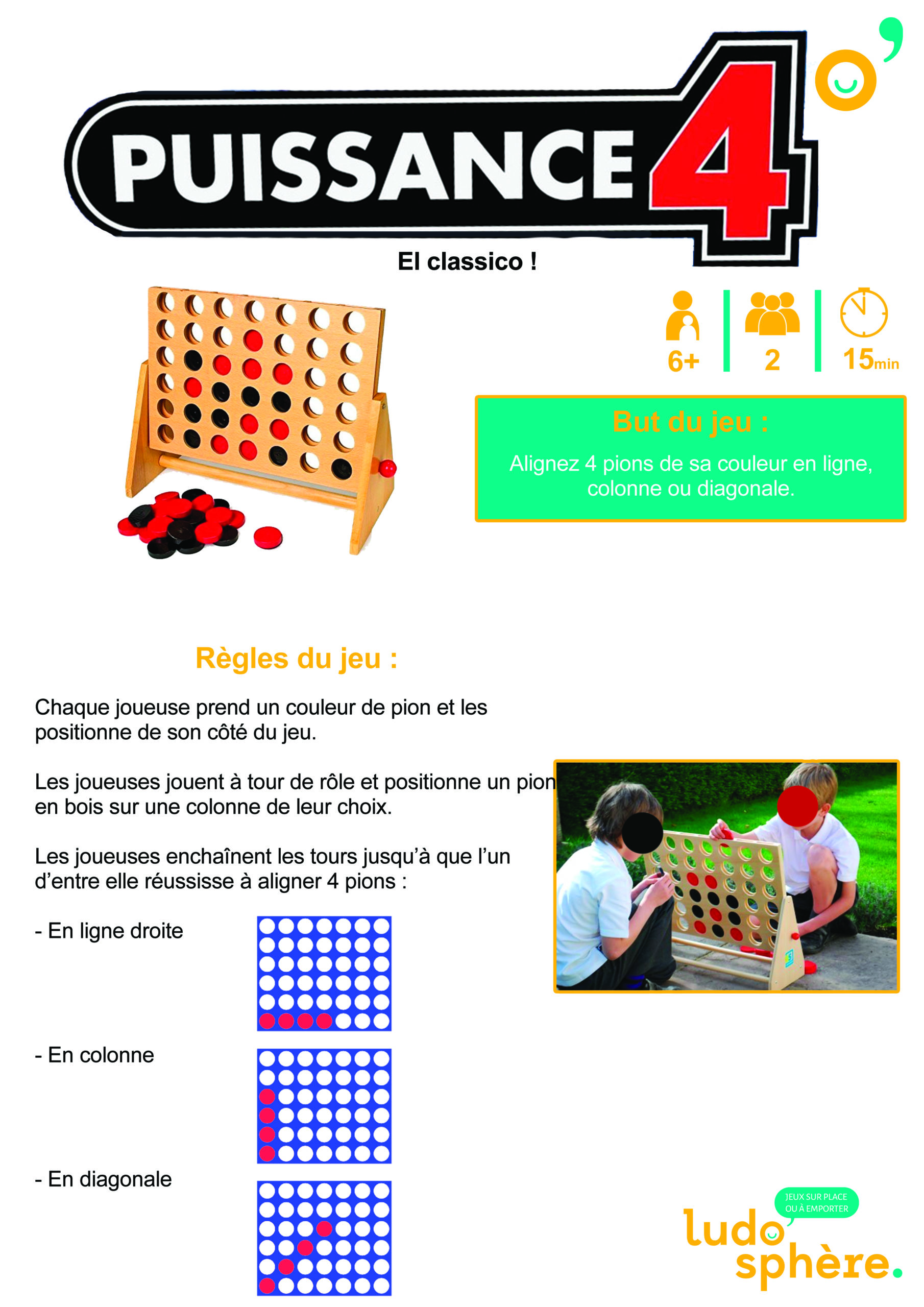Règles du jeu Puissance 4