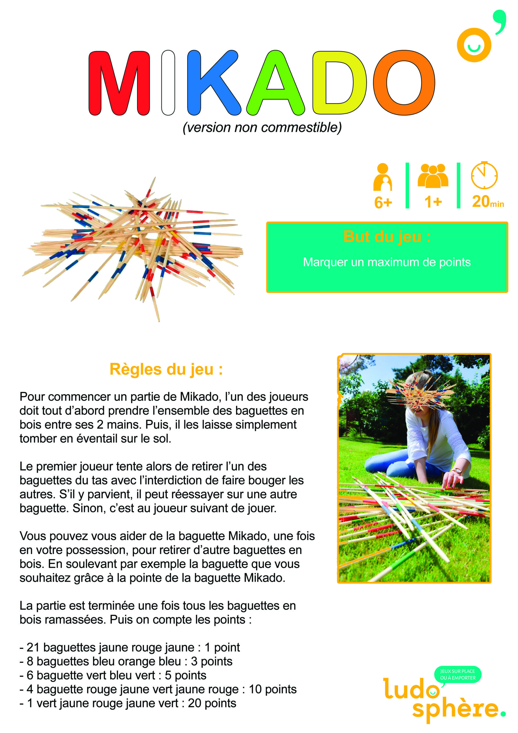 Règles du jeu Mikado