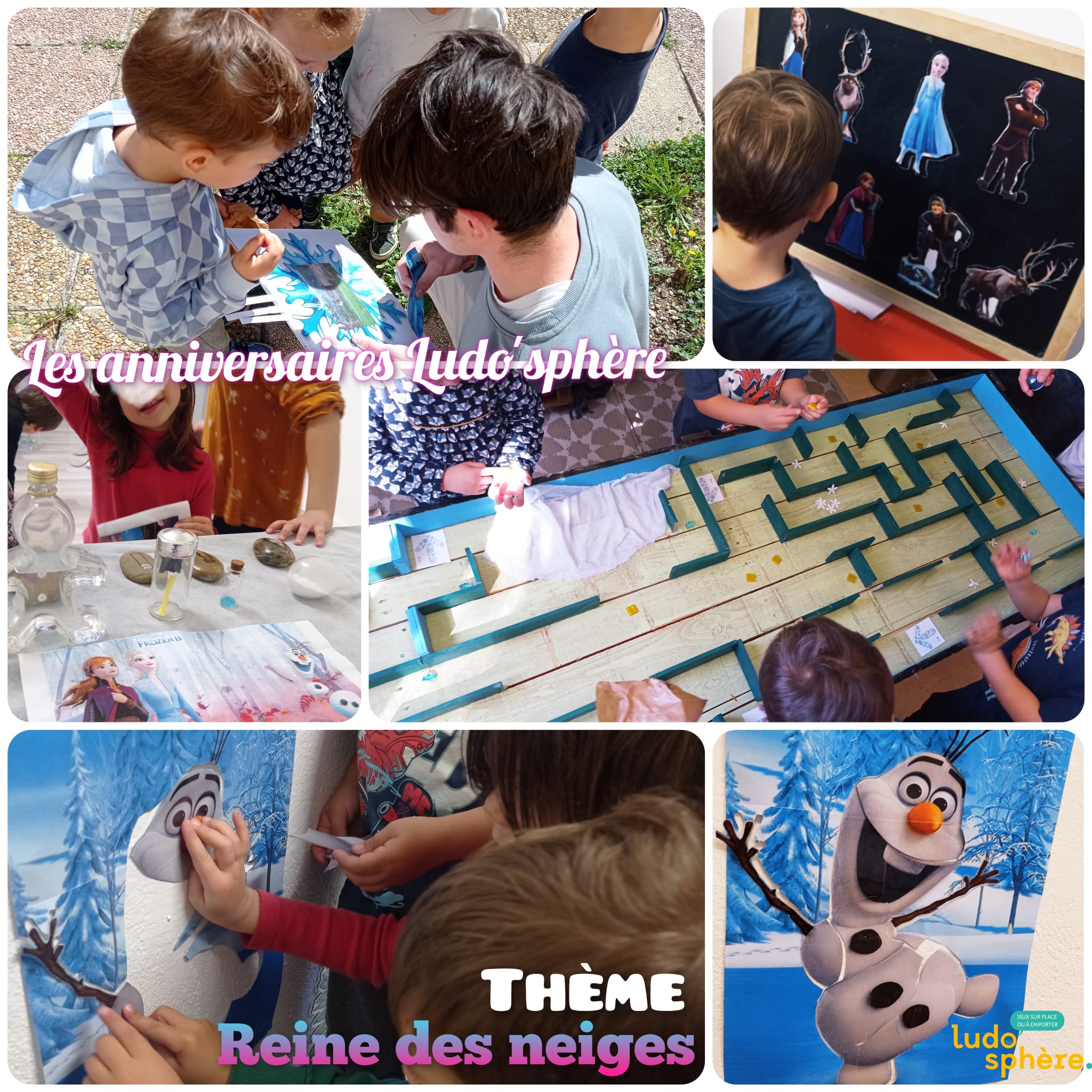 Anniversaire thème Reine des Neiges