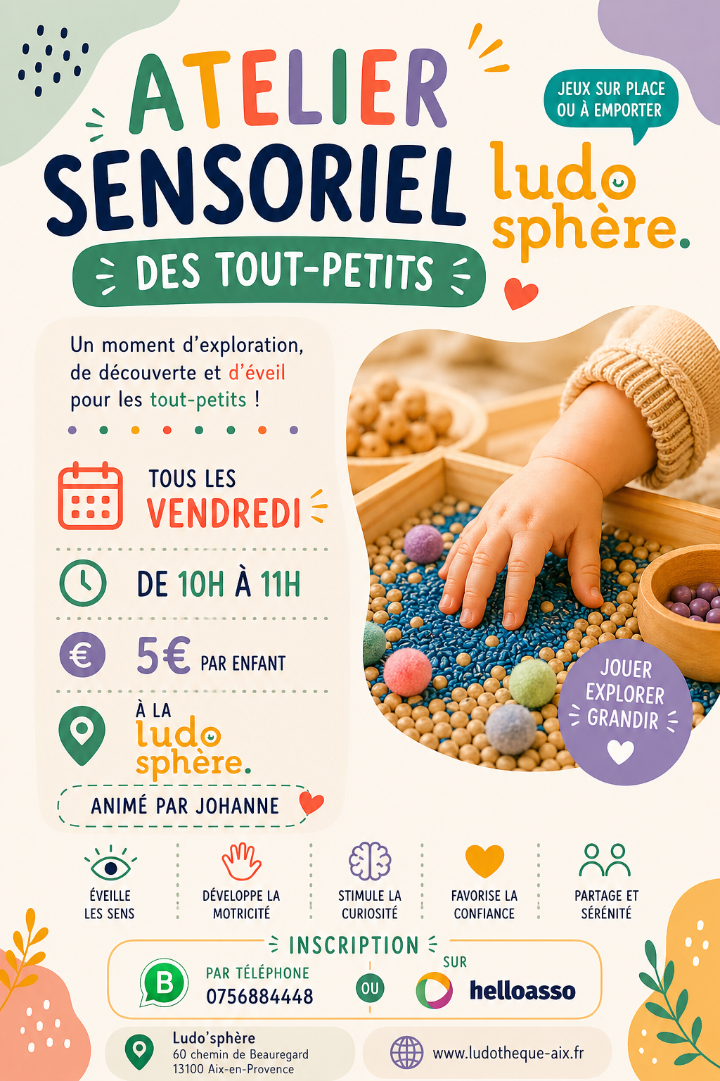 Atelier-Sensoriel-Aix-En-Provence atelier sensoriel bébé Aix-en-Provence Ludo’sphère